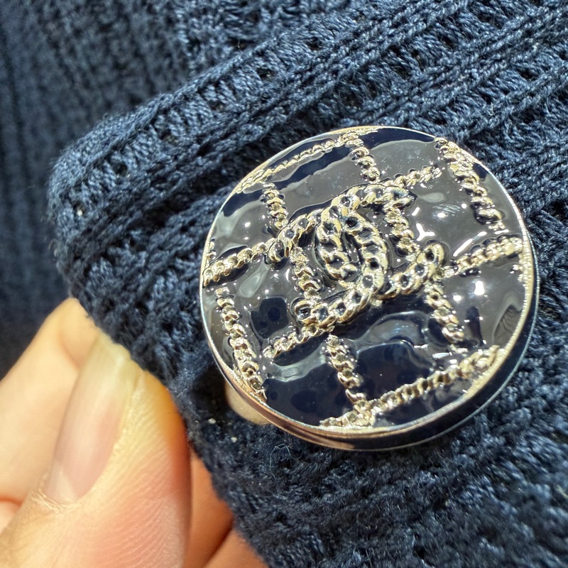 CHANEL 香奈兒 深藍 短大衣 大衣 西外 西裝外套 夾克 外套-22