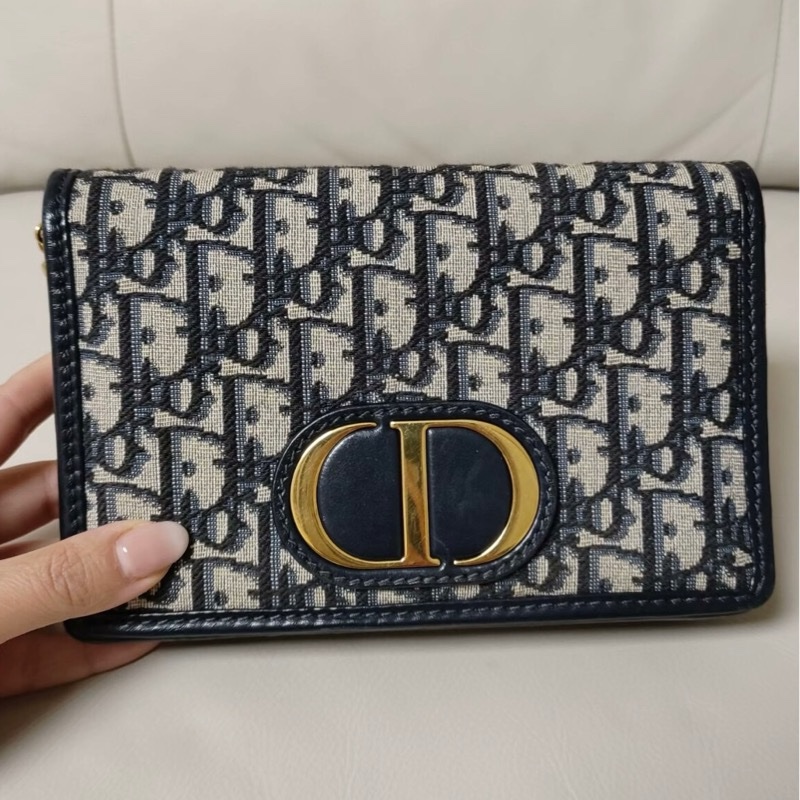 Dior老花 蒙田二合一 斜挎包腰包-0