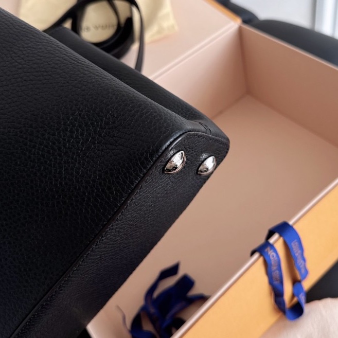 【近新閒置品】Louis Vuitton 路易威登LV 黑銀Capucines BB🐍蛇皮手柄卡普辛 手提斜挎包-10