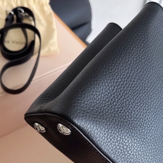 【近新閒置品】Louis Vuitton 路易威登LV 黑銀Capucines BB🐍蛇皮手柄卡普辛 手提斜挎包-13