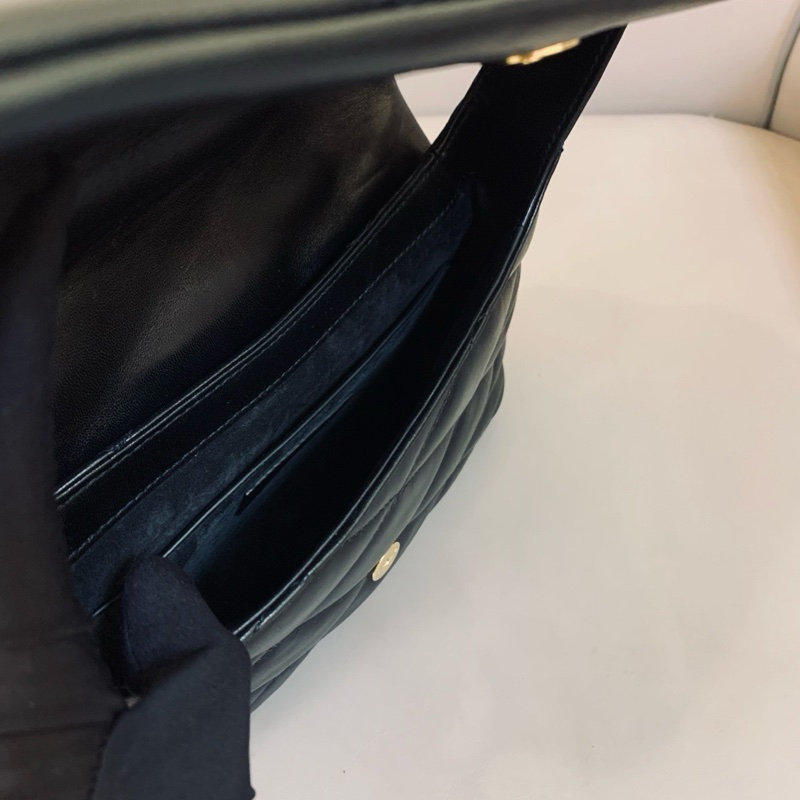 Rose同款❤️🔥氣場全開😎Ysl聖羅蘭黑金LE57腋下包手提單肩包-14