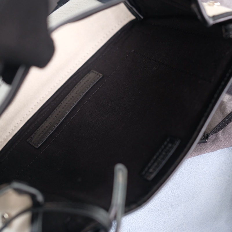 Balenciaga navy cabas 帆布子母包-14