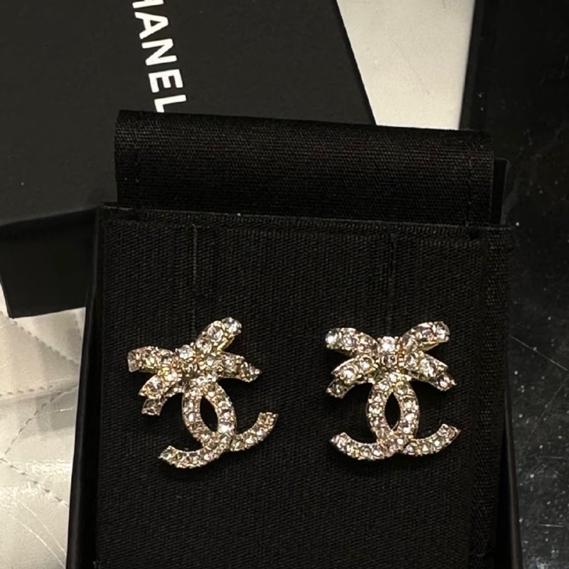 Chanel 香奈兒 23S蝴蝶結耳環-3