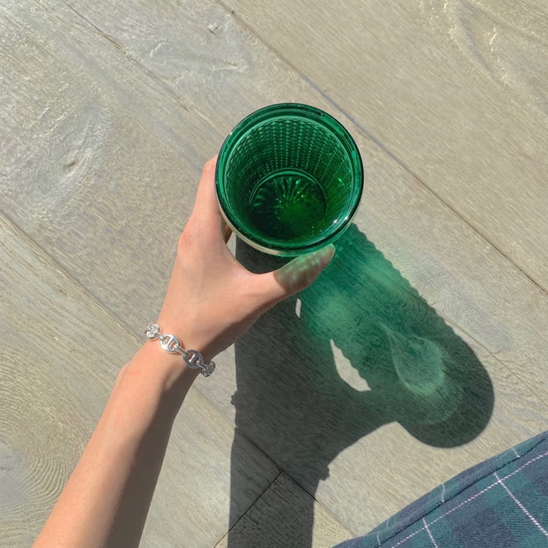 Hermes 豬鼻 銀手鐲-4