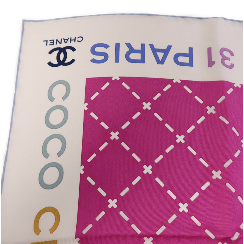 CHANEL 絲質Scarf 90x90絲巾-3