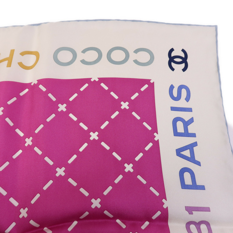CHANEL 絲質Scarf 90x90絲巾-4