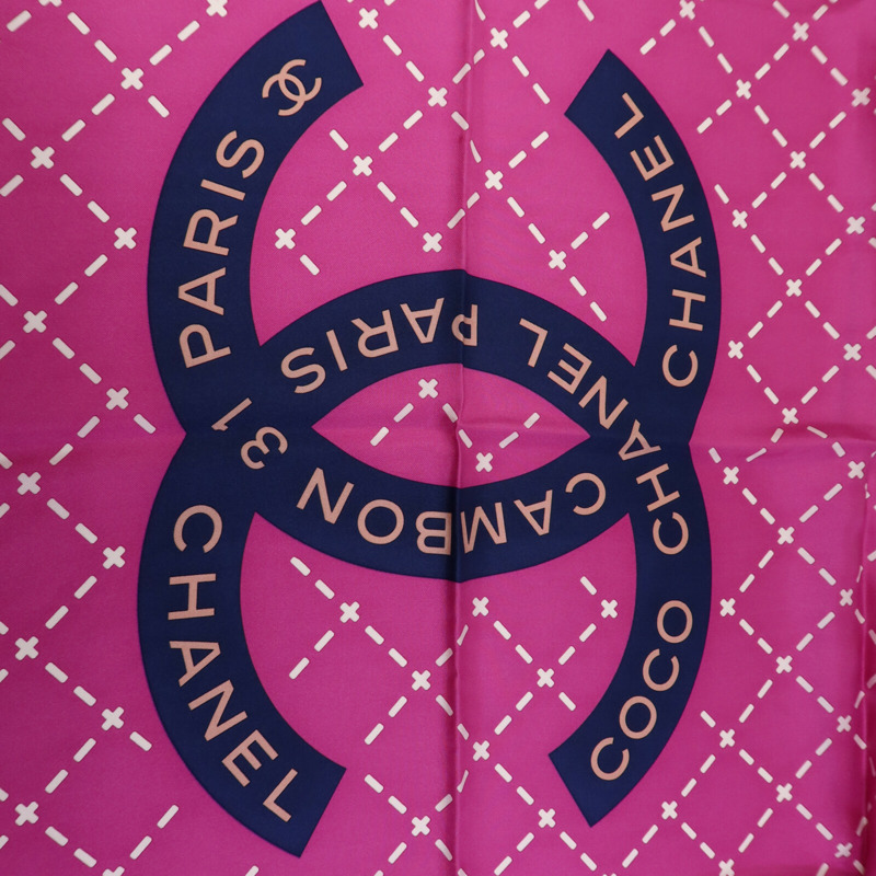 CHANEL 絲質Scarf 90x90絲巾-5