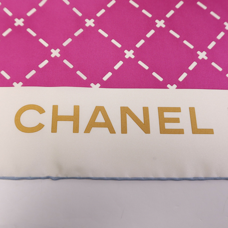 CHANEL 絲質Scarf 90x90絲巾-6