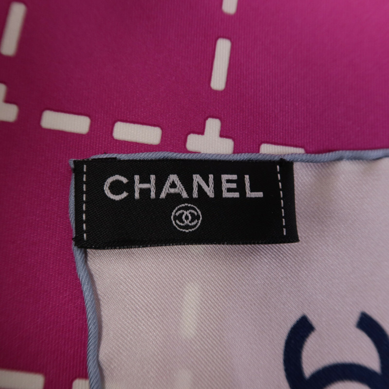 CHANEL 絲質Scarf 90x90絲巾-7