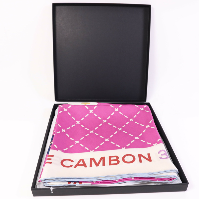 CHANEL 絲質Scarf 90x90絲巾-9