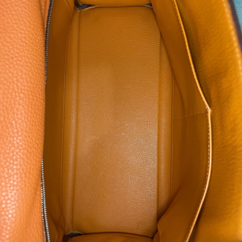 愛馬仕 Hermes Kelly 32 橘色 框K togo皮-5