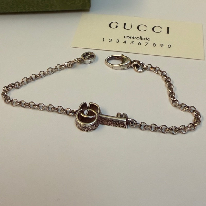 Gucci Key 雕花手鏈-13
