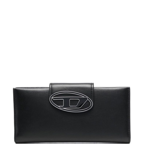 Diesel 男士/中性長款黑色皮夾