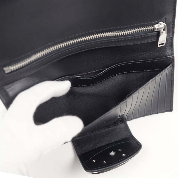 Diesel 男士/中性長款黑色皮夾-4