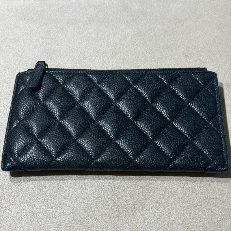 Chanel 荔枝皮扁式長夾-1