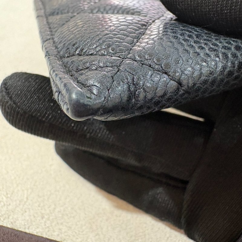 Chanel 荔枝皮扁式長夾-6