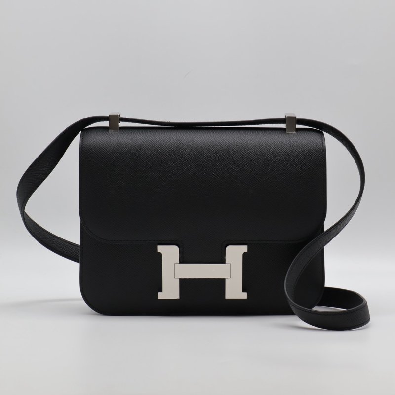 HERMES Constance 24 - 黑銀 K-0