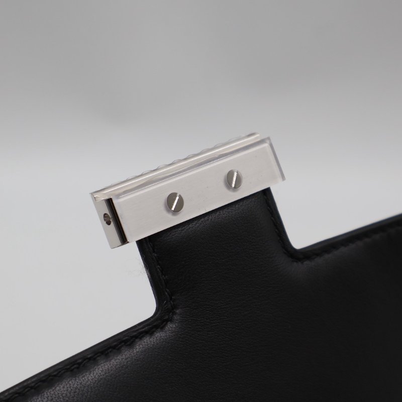 HERMES Constance 24 - 黑銀 K-4