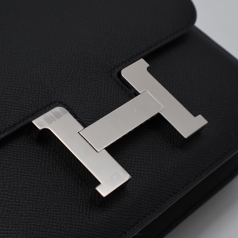 HERMES Constance 24 - 黑銀 K-5