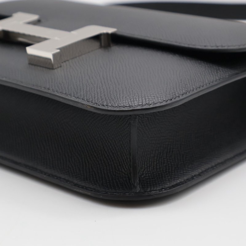 HERMES Constance 24 - 黑銀 K-10