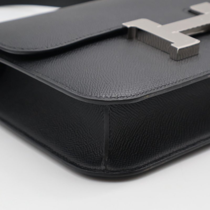 HERMES Constance 24 - 黑銀 K-11
