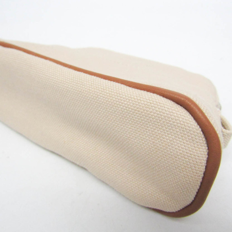 愛馬仕 Bolide Mini 迷你女士棉質手拿包 淺米色-5