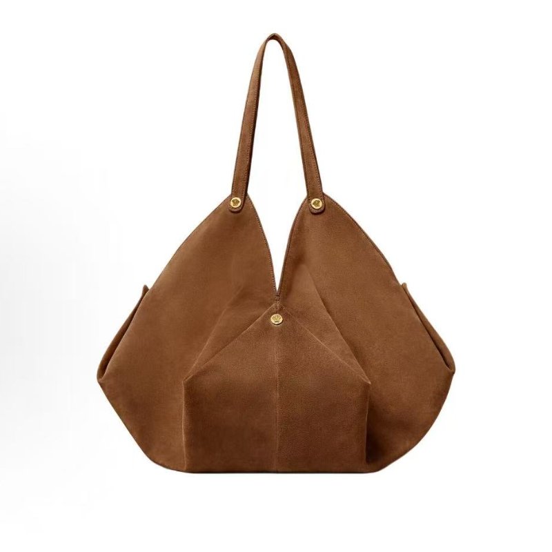 Versace Protea 肩背包大號 棕色 44cm 30cm 30cm 全新配件塵袋-0