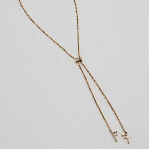 FENDI FF水鑽項鍊