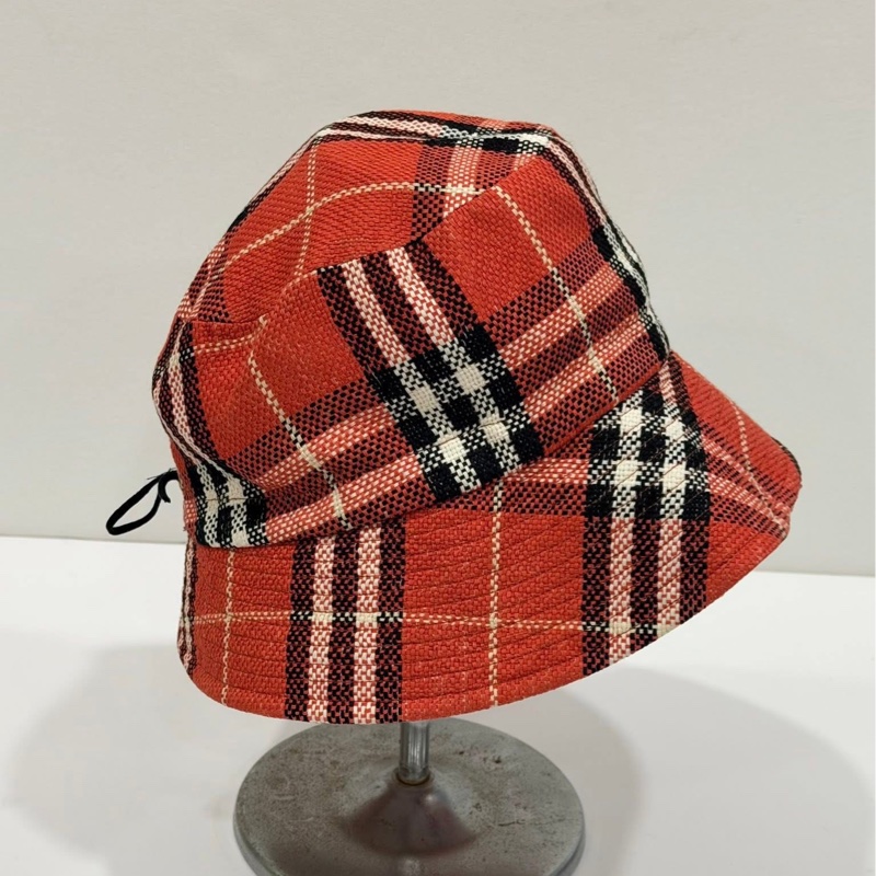 BURBERRY 藍標 格紋綁帶漁夫-1