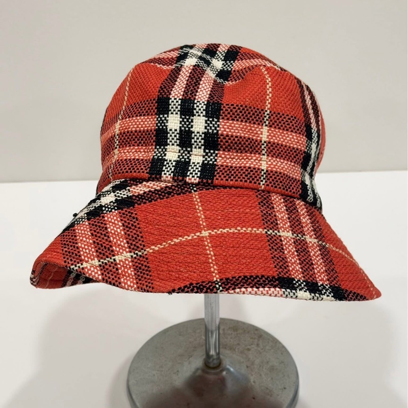 BURBERRY 藍標 格紋綁帶漁夫-2