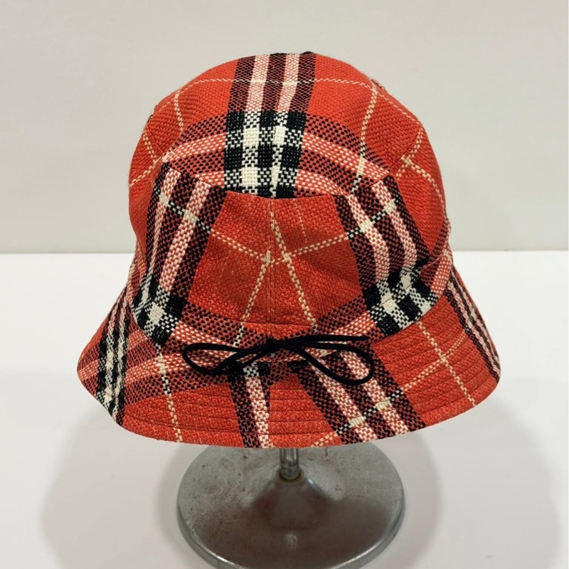 BURBERRY 藍標 格紋綁帶漁夫-3