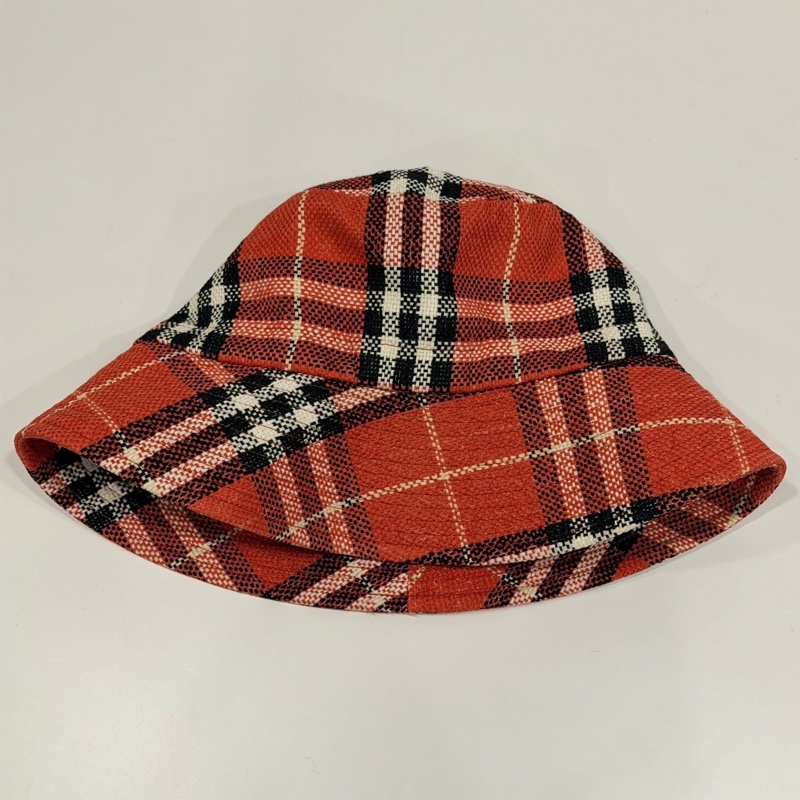 BURBERRY 藍標 格紋綁帶漁夫-5