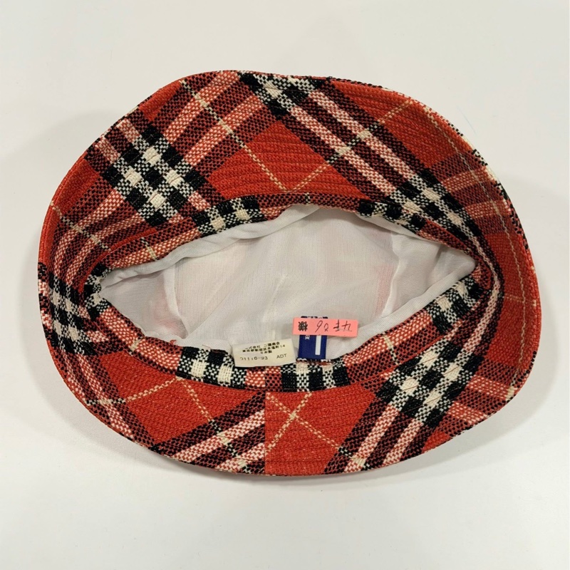 BURBERRY 藍標 格紋綁帶漁夫-6