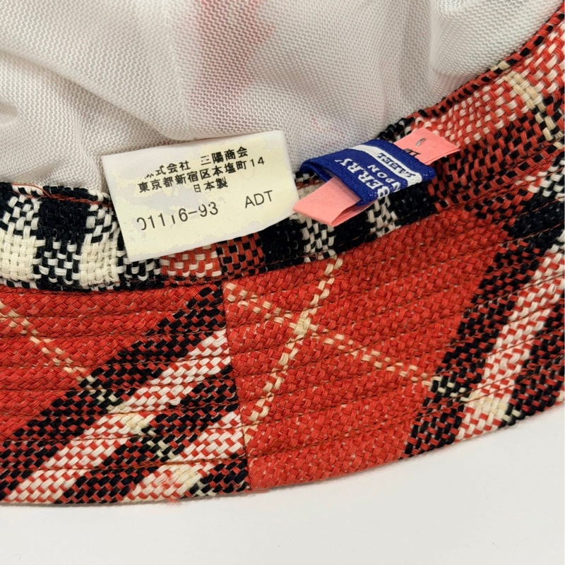 BURBERRY 藍標 格紋綁帶漁夫-8