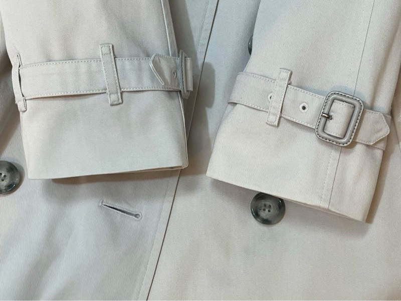 BURBERRY 英國滑鐵盧鉛筆白風衣UK4-4