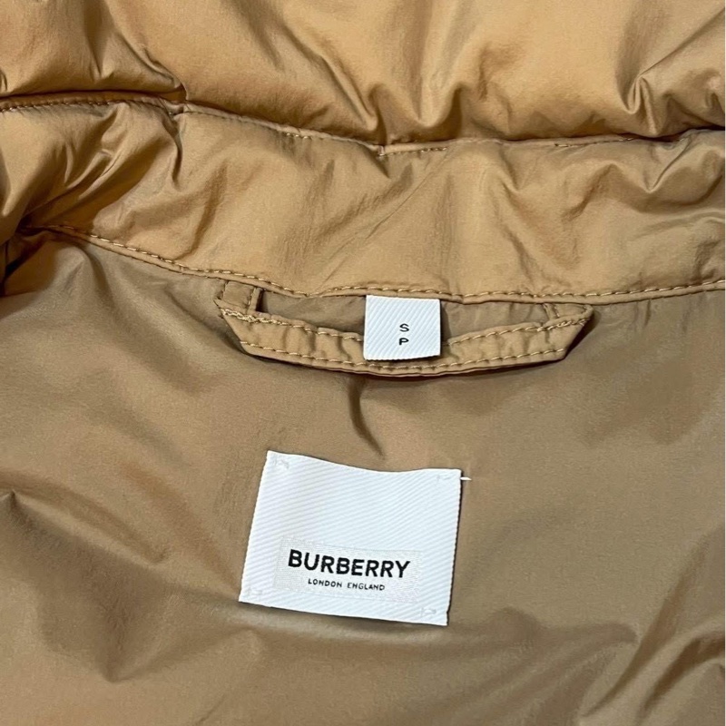 BURBERRY 英國蜜糖色鵝絨大衣S-10