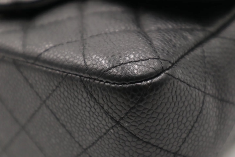 CHANEL 荔枝皮大MINI銀扣-12