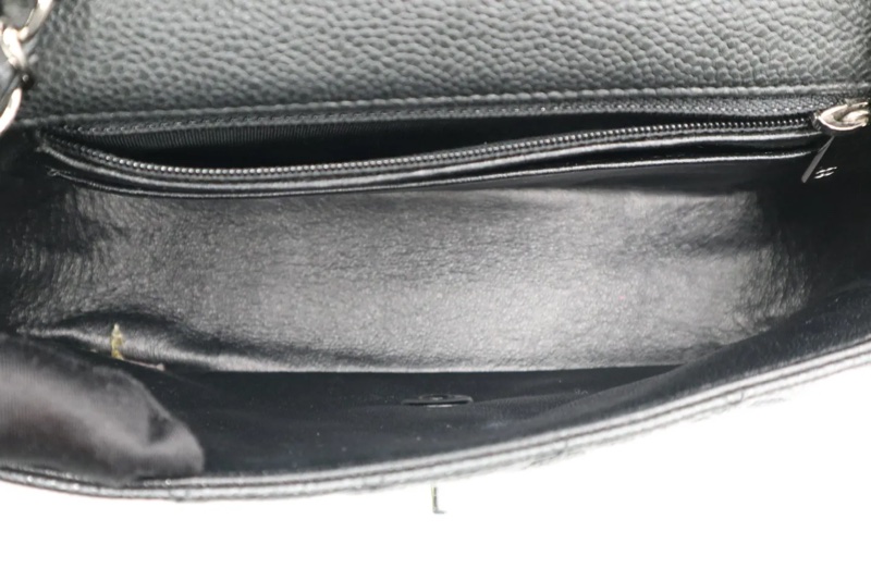 CHANEL 荔枝皮大MINI銀扣-13