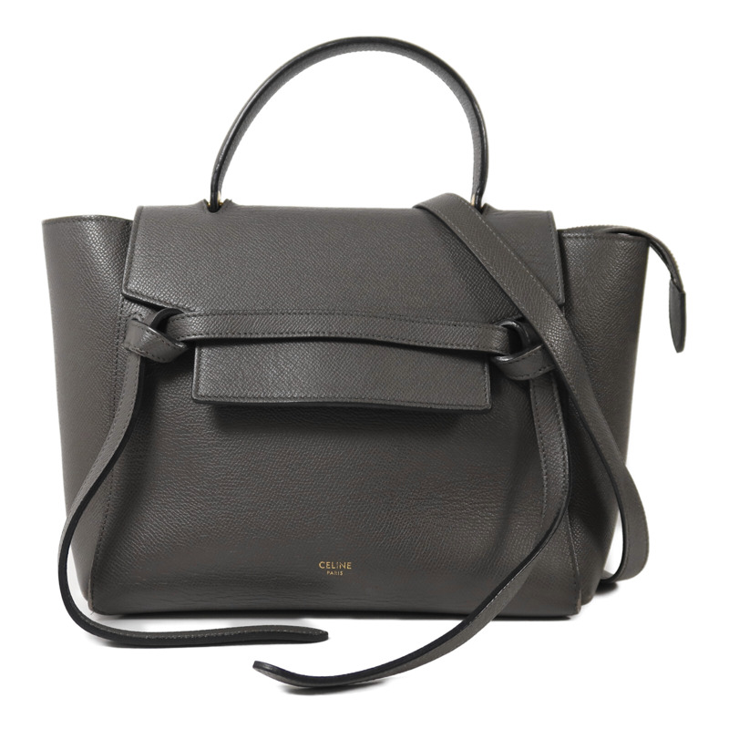 CELINE 牛皮皮革Micro Belt Bag手扣手挽肩背兩用袋-0
