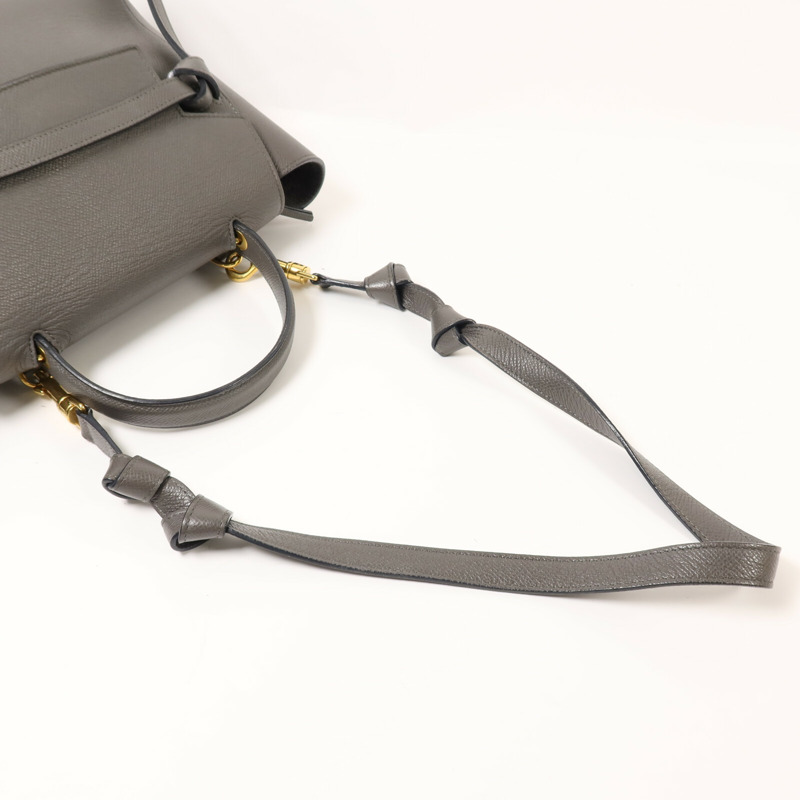 CELINE 牛皮皮革Micro Belt Bag手扣手挽肩背兩用袋-7