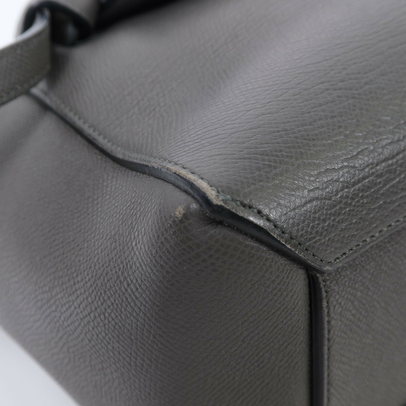 CELINE 牛皮皮革Micro Belt Bag手扣手挽肩背兩用袋-9