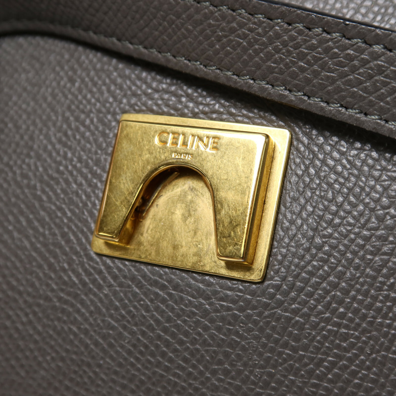 CELINE 牛皮皮革Micro Belt Bag手扣手挽肩背兩用袋-13