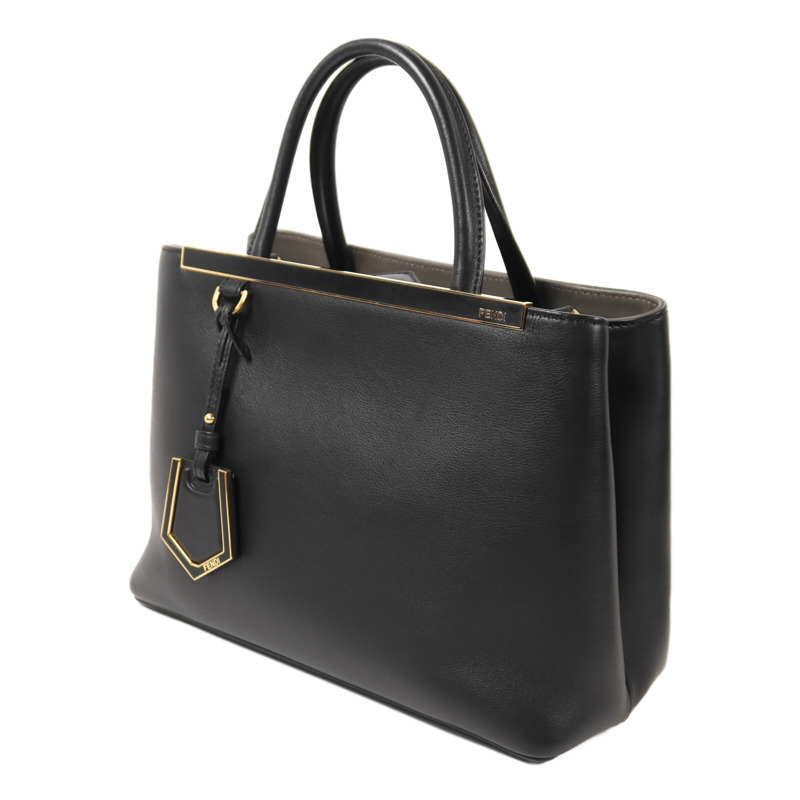 FENDI 牛皮皮革2 Jours金扣手挽肩背兩用袋-2