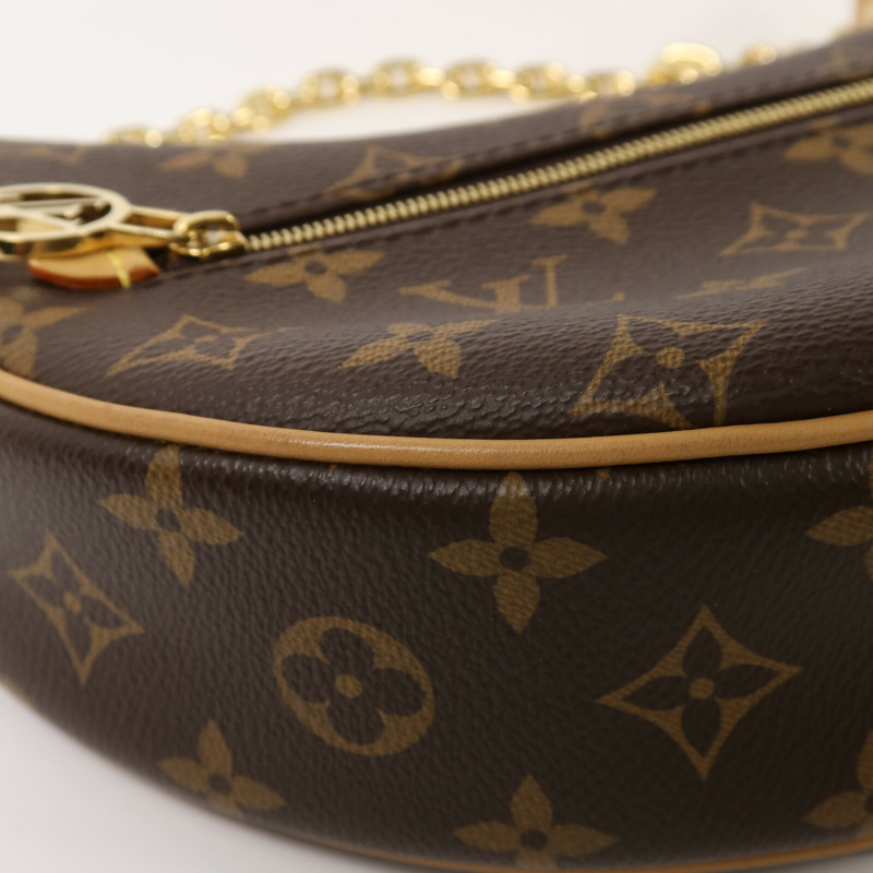 LOUIS VUITTON Monogram Loop金扣肩背袋棕色-10
