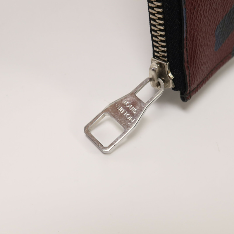 LOUIS VUITTON Damier Graphite Cobalt Camouflage Pochette Jour GM銀扣手拿包-7