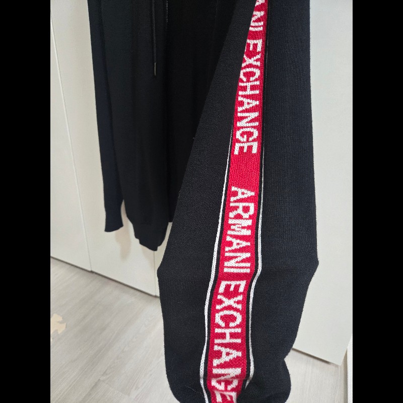 ARMANi 針織長袖連帽外套-3