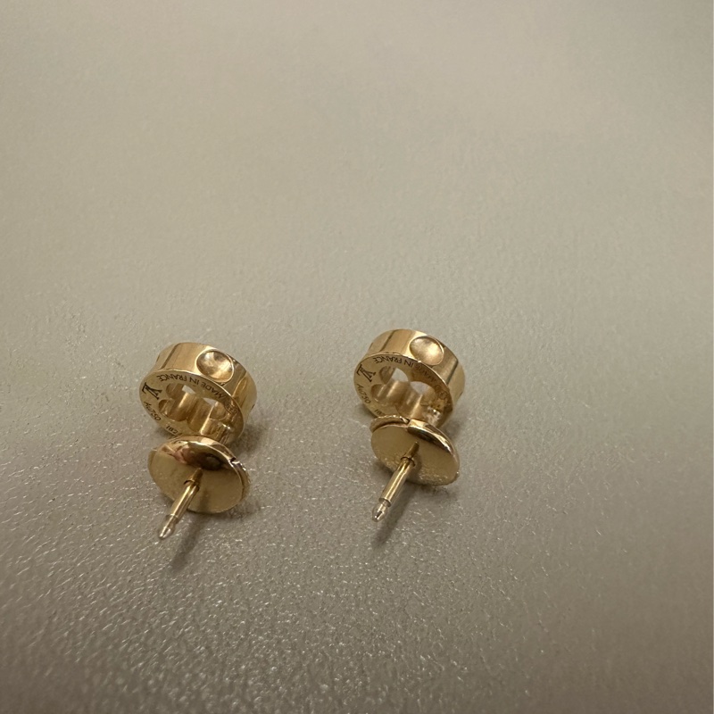 Louis Vuitton 路易威登黃K金Empreinte耳釘-5