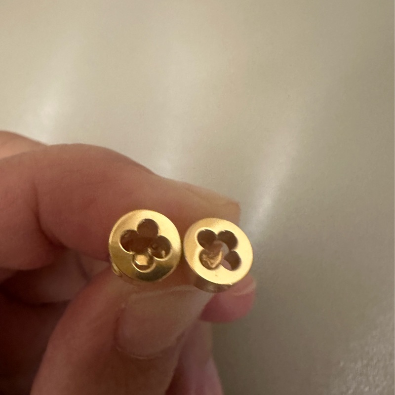 Louis Vuitton 路易威登黃K金Empreinte耳釘-7