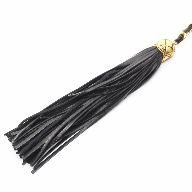 香奈兒 (CHANEL) 菱格紋 Coco Mark 肩背包,羊皮,女士,黑色-8