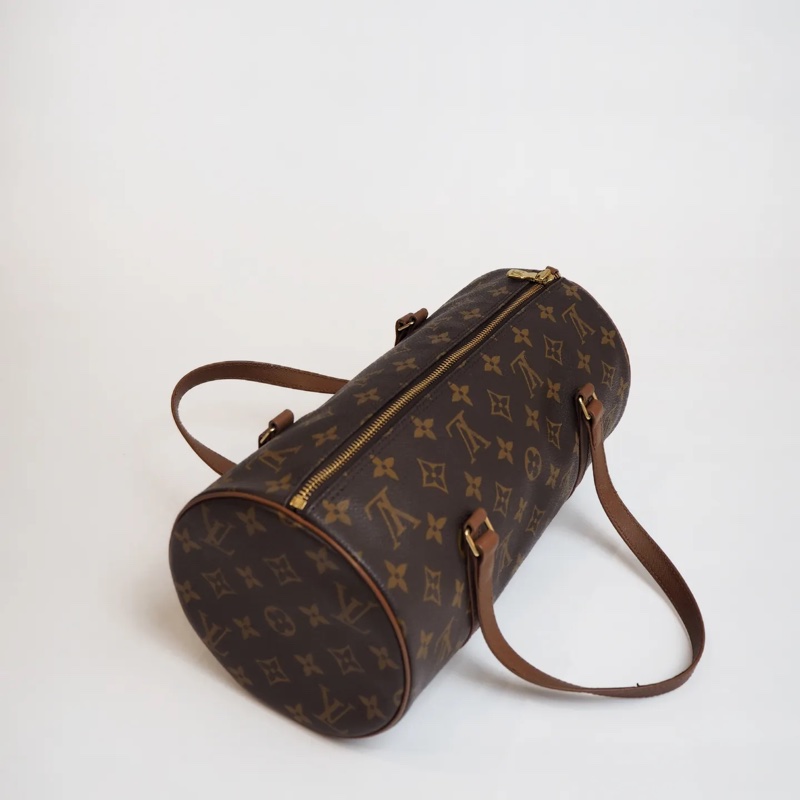 LOUIS VUTTION PALLION紅皮圓筒子母包-1